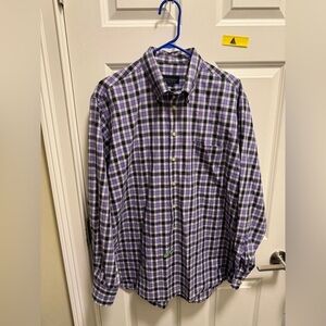 Mens Scott Barber Long Sleeve Button Down Dress Shirt